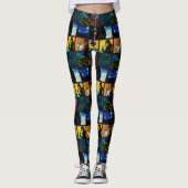 Laten we Gogh Crazy zien Leggings (Voorkant)