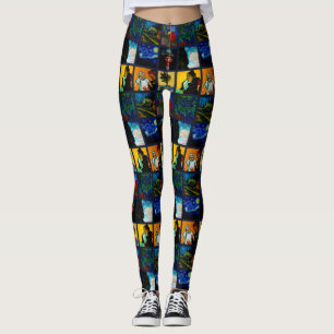Laten we Gogh Crazy zien Leggings