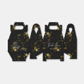 Laten we Gold Bokeh Gradient Black verjaardag vier Bedankdoosjes (Uitgevouwen)