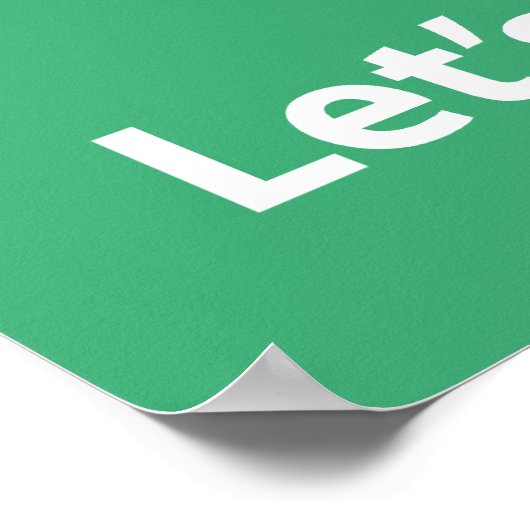 Laten we graaf! poster (Hoek)