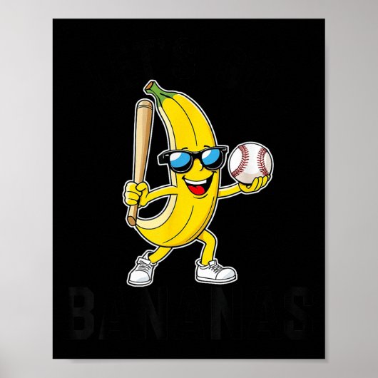 Laten we Grappige Bananen Merchandise Gaan Poster (Voorkant)