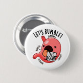 Laten we Grappige Buikspieren Pun spelen Ronde Button 5,7 Cm (Voorkant /achterkant)