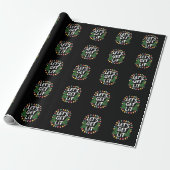 Laten we Grappige Kerstmis Drinkende Kerstlichten Cadeaupapier (Uitgerold)