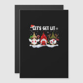Laten we Grappige Kerstverlichting Kerst Gno (Voorkant / Achterkant)