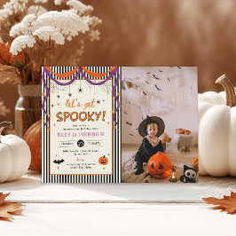 Laten we Griezelen Kinderen Halloween Verjaardag F Kaart