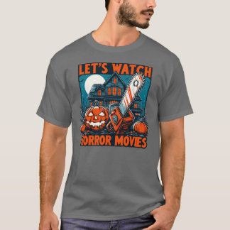 Laten we griezelfilms kijken Griezelig seizoen cad T-shirt