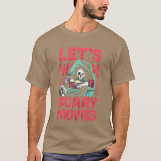 Laten we Griezelfilms Kijken Voor Halloween-vriend T-shirt