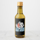 Laten we Griezelfilms Schreeuwen Horror Kijken Wijn Etiket (Voorkant)