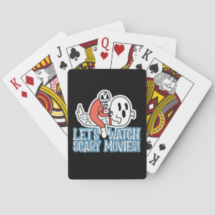 Laten we Griezelfilms Schreeuwen Horror zien Pokerkaarten