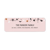 Laten we griezelig Halloween Verjaardagsfeestje Ro Etiket (Voorkant)