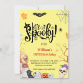 Laten we griezelig leuk Kinder Halloween verjaarda Kaart (Voorkant)