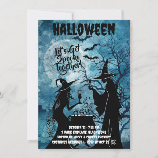 Laten we griezelig worden – Blauwe Halloween uitno Save The Date