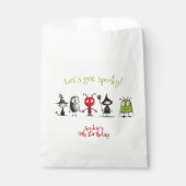 Laten we griezelig worden! Creepy monsters kindere Bedankzakje (Voorkant)