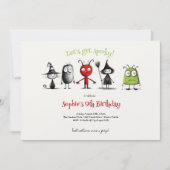 Laten we griezelig worden! Creepy monsters kindere Kaart (Voorkant)