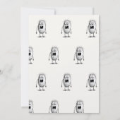 Laten we griezelig worden! Creepy monsters kindere Kaart (Achterkant)