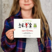 Laten we griezelig worden! Creepy monsters kindere Kaart