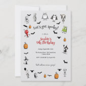 Laten we griezelig worden! Creepy monsters kindere Kaart (Voorkant)