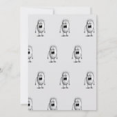 Laten we griezelig worden! Creepy monsters kindere Kaart (Achterkant)