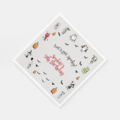 Laten we griezelig worden! Creepy monsters kindere Servet (Hoek)