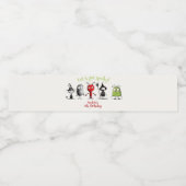 Laten we griezelig worden! Creepy monsters kindere Waterfles Etiket (Enkel label)