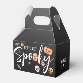 Laten we griezelig worden! Halloween verjaardagsfe Bedankdoosjes (Achterkant)