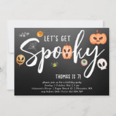 Laten we griezelig worden! Halloween verjaardagsfe Kaart (Voorkant)