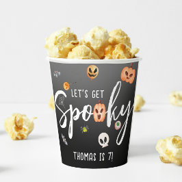 Laten we griezelig worden! Halloween verjaardagsfe Papieren Bekers