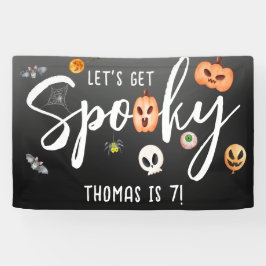 Laten we griezelig worden! Halloween verjaardagsfe Spandoek