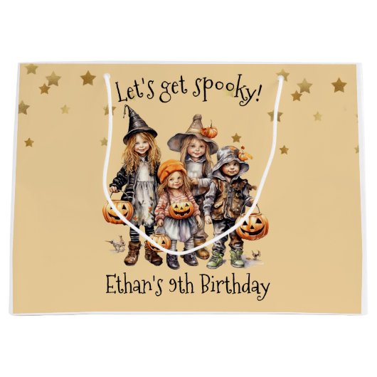 Laten we griezelig worden! Kostuum kinderen verjaa Groot Cadeauzakje (Voorkant)