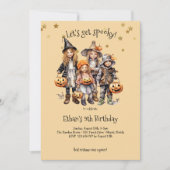 Laten we griezelig worden! Kostuum kinderen verjaa Kaart (Voorkant)