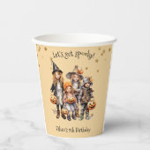 Laten we griezelig worden! Kostuum kinderen verjaa Papieren Bekers (Voorkant)