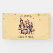 Laten we griezelig worden! Kostuum kinderen verjaa Spandoek (Horizontaal)