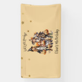 Laten we griezelig worden! Kostuum kinderen verjaa Spandoek (Verticaal)