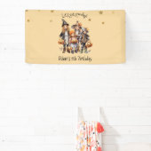 Laten we griezelig worden! Kostuum kinderen verjaa Spandoek (Insitu)