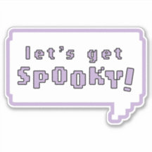 "Laten we griezelig worden!" Pastel Gothic Sticker