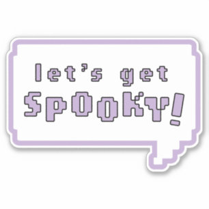 "Laten we griezelig worden!" Pastel Gothic Sticker