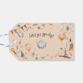 Laten we griezelig worden! Spooktacular kids verja Cadeaulabel (Achterkant Horizontaal)