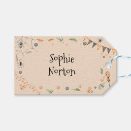 Laten we griezelig worden! Spooktacular kids verja Cadeaulabel