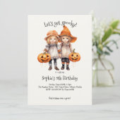 Laten we griezelig worden! Spooktacular kids verja Kaart (Staand voorkant)