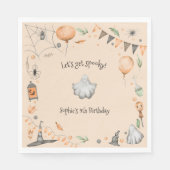 Laten we griezelig worden! Spooktacular kids verja Servet (Voorkant)