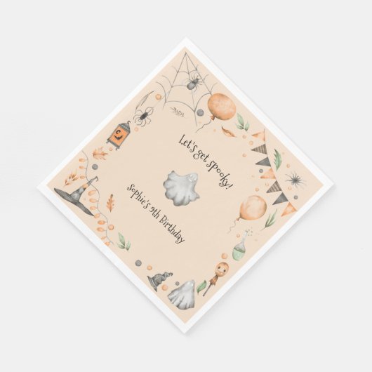 Laten we griezelig worden! Spooktacular kids verja Servet (Hoek)