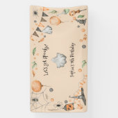 Laten we griezelig worden! Spooktacular kids verja Spandoek (Verticaal)