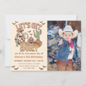 Laten we griezelige 5e verjaardag Westerne feestfo Kaart (Voorkant)