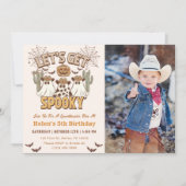 Laten we griezelige 5e verjaardag Westerne feestfo Kaart (Voorkant)