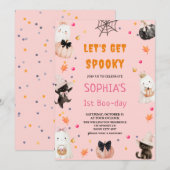 Laten we griezelige Halloween 1e Boo-dag Verjaarda Kaart (Voorkant / Achterkant)