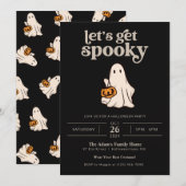 Laten we griezelige Halloween feestuitnodiging kri Kaart (Voorkant / Achterkant)