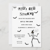 Laten we griezelige Halloween kostuum party uitnod Kaart (Voorkant)