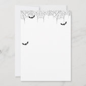 Laten we griezelige Halloween kostuum party uitnod Kaart (Achterkant)