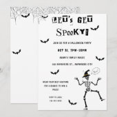 Laten we griezelige Halloween kostuum party uitnod Kaart (Voorkant / Achterkant)