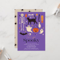 Laten we griezelige Halloween-motieven Halloween-f